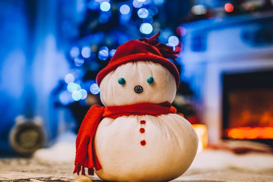 muñecos de nieve con calcetines